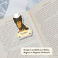 Custom Long Haired Chihuahua Dog Magnet / Bookmark - Black and Tan