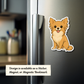 Custom Long Haired Chihuahua Dog Magnet / Bookmark - Fawn