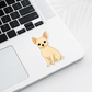 Custom Chihuahua Dog Sticker - Short Haired White | Personalized with Name
