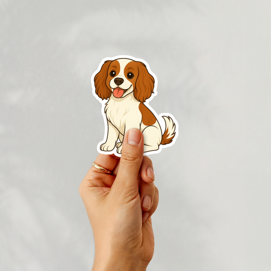 Custom Cockalier Dog Magnet - Blenheim | Personalized with Pet Name