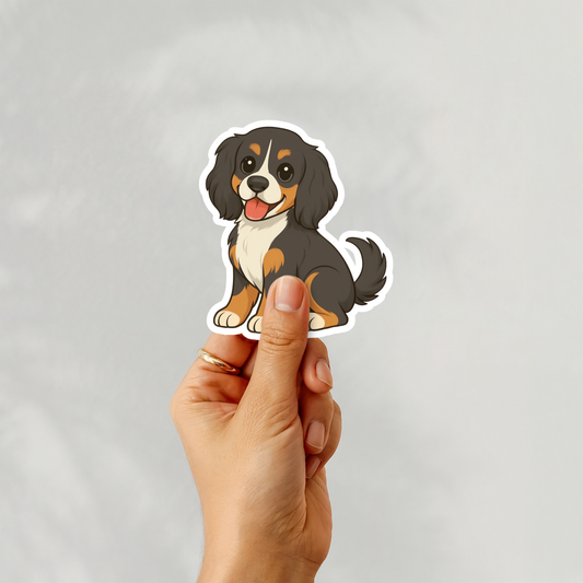 Custom Cockalier Dog Magnet - Tri-color | Personalized with Pet Name