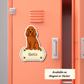 Custom Cocker Spaniel Dog Magnet - Red | Personalized with Pet Name