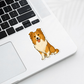 Custom Collie Dog Sticker - Sable and White | Personalized with Name