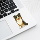 Custom Collie Dog Sticker - Tricolored | Personalized with Name