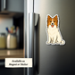 Custom Collie Dog Sticker - White | Personalized with Name