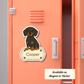 Custom Dachshund Dog Sticker - Black and Tan | Personalized with Name