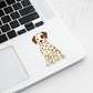 Custom Dalmatian Dog Sticker - Liver Spotted | Personalized with Name