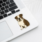 Custom English Bulldog Dog Sticker - Brindle | Personalized with Name