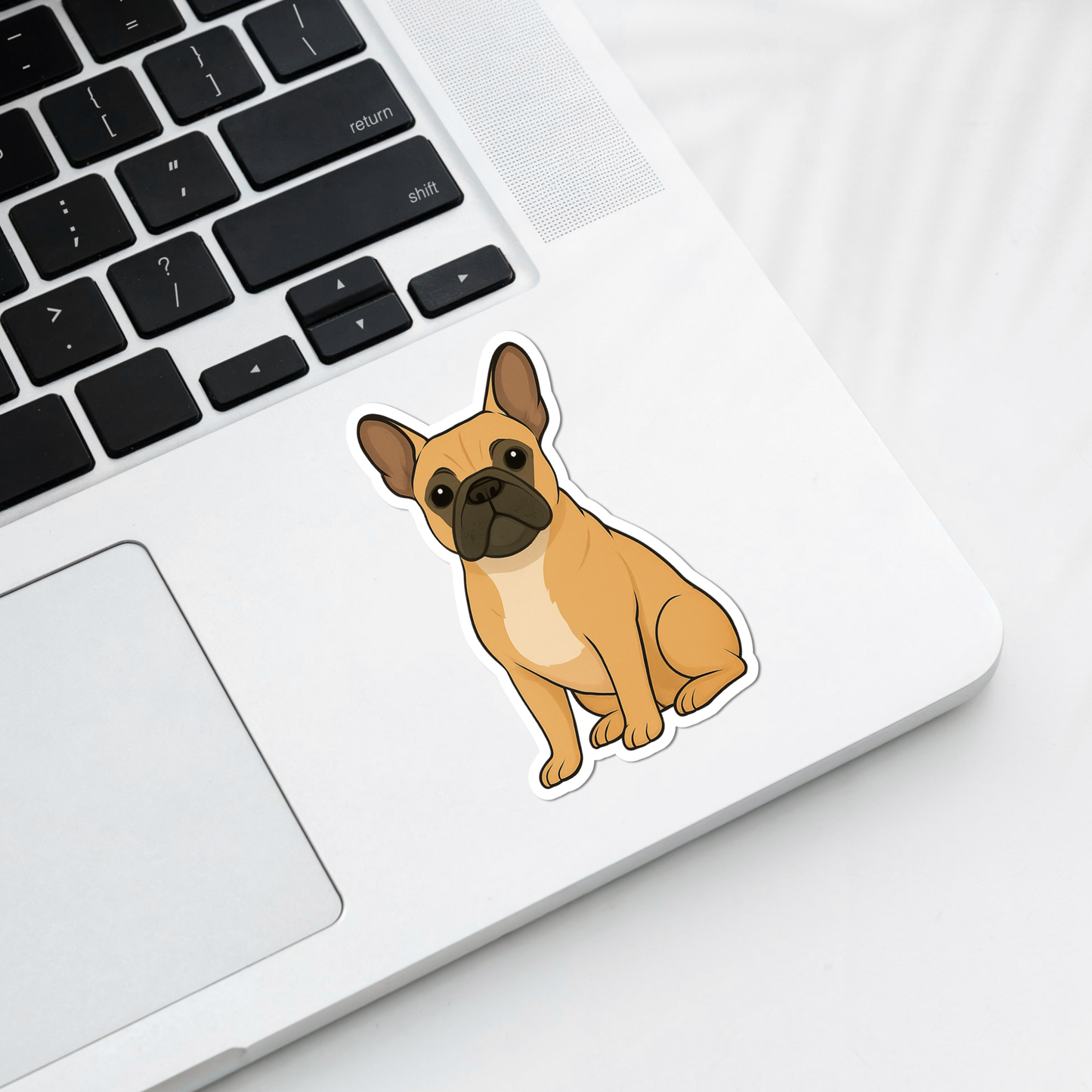 Custom French Bulldog Dog Sticker - Fawn | Personalized with Name
