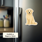 Custom Golden Retriever Dog Sticker - Light Golden | Personalized with Name