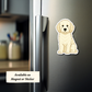 Custom Goldendoodle Dog Sticker - Cream | Personalized with Name