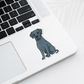 Custom Great Dane Dog Sticker - Blue | Personalized with Name