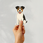 Autocollant personnalisé Jack Russell Terrier - Tricolore | Personnalisable avec votre nom
