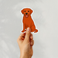 Custom Labrador Retriever Dog Sticker - Fox Red | Personalized with Name