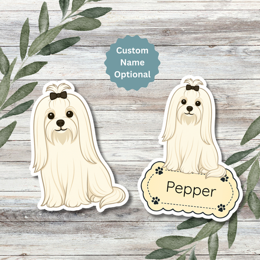 Maltese - Long Haired White dog merchandise hero