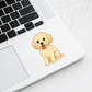 Autocollant personnalisé pour chien Maltipoo - Crème | Personnalisable avec nom