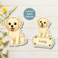 Custom Morkie Dog Magnet - Cream | Personalized with Pet Name