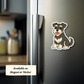 Custom Schnauzer Dog Sticker - Black and Silver | Personalized with Name