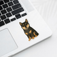 Autocollant personnalisé pour chien Shiba Inu - Noir et feu | Personnalisable avec votre nom