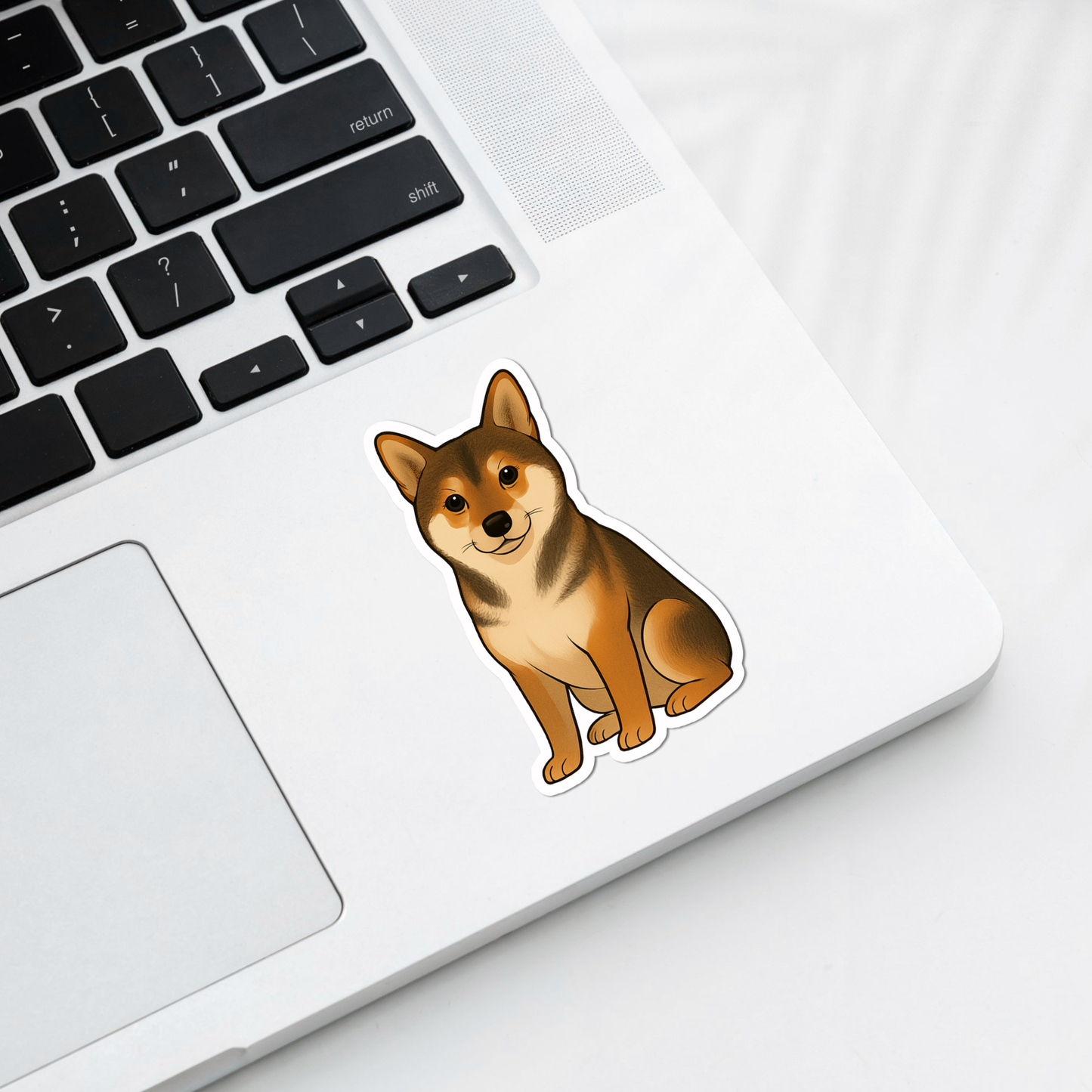 Autocollant personnalisé Shiba Inu - Sésame | Personnalisable avec votre nom