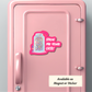 ‘Show Me Your ORTs!’ magnet mock-up on pink locker with fun crafting theme