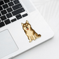 Custom Siberian Husky Dog Sticker - Agouti and White | Personalized with Name