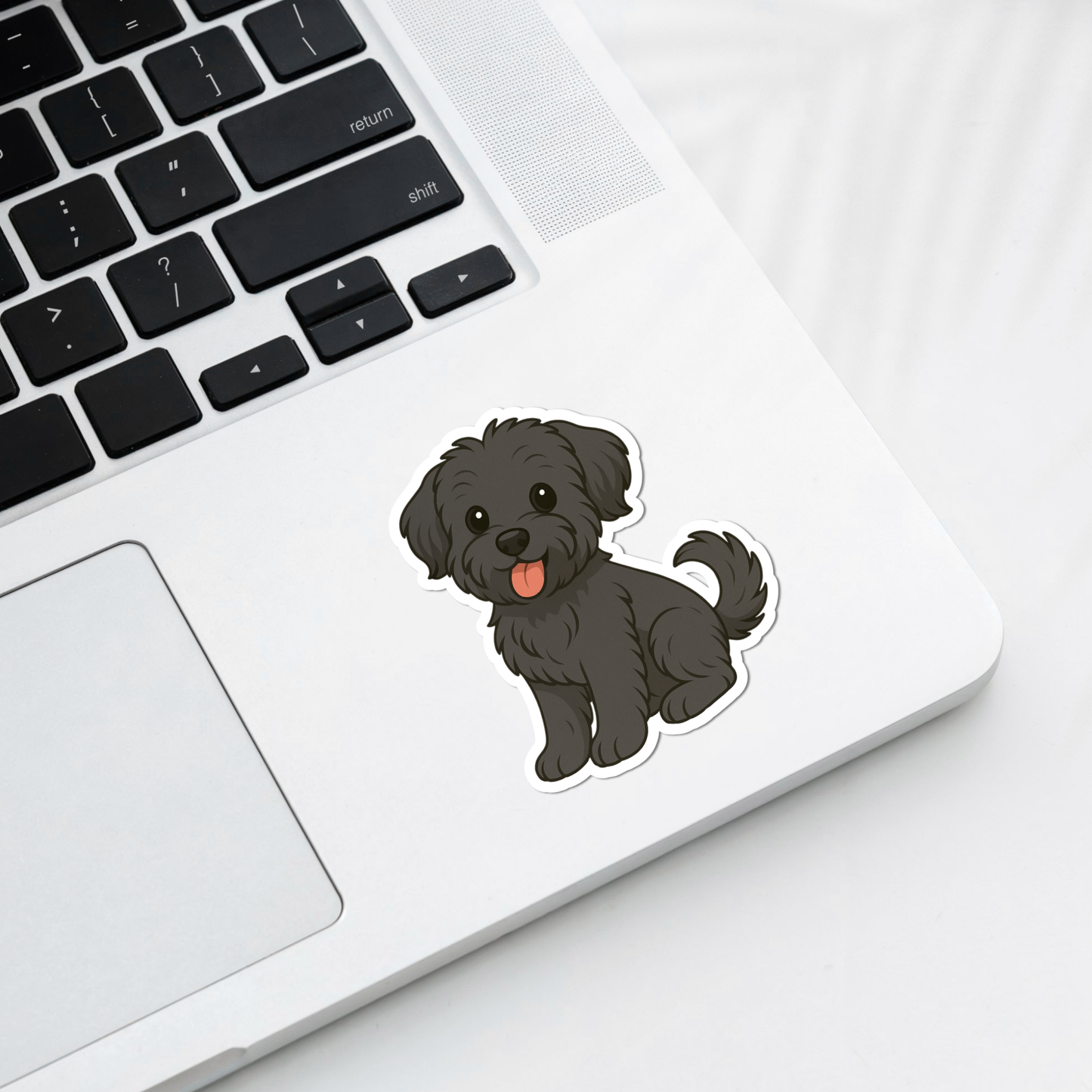 Custom Yorkiepoo Dog Sticker - Black | Personalized with Name