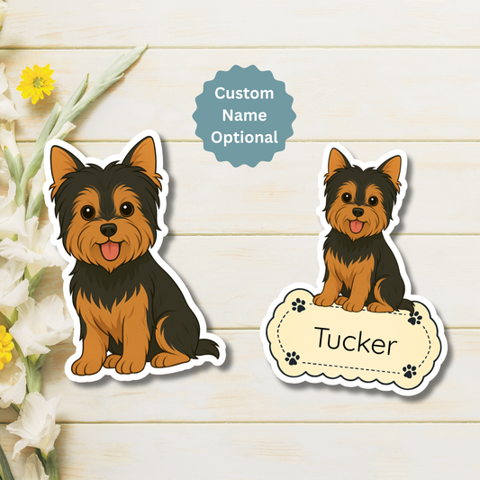 Yorkshire Terrier Cropped Ears - Black and Tan dog merchandise hero