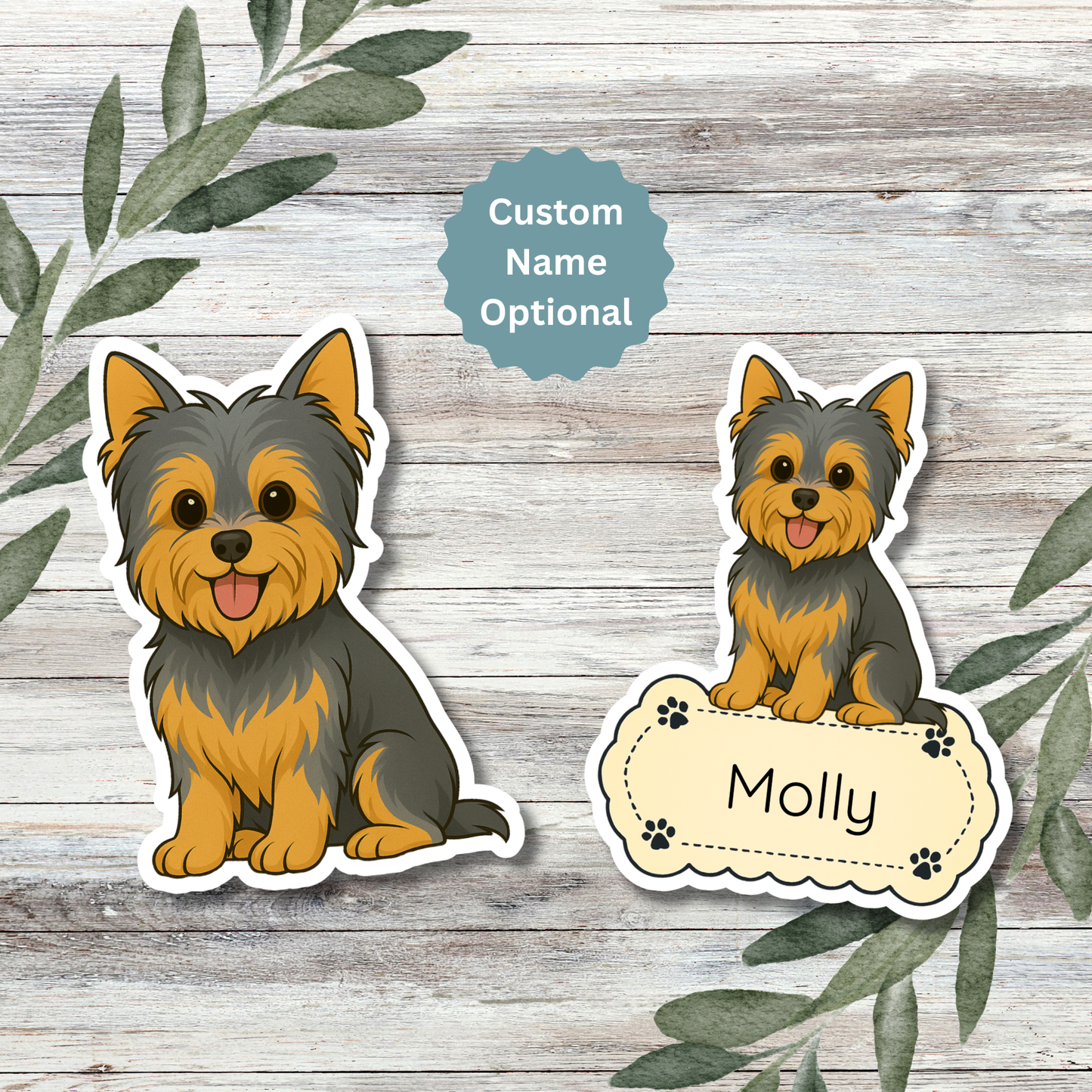 Yorkshire Terrier Cropped Ears - Blue and Tan dog merchandise hero