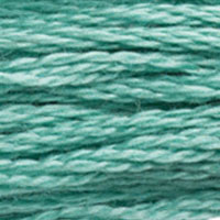 DMC #3849 Metallic Turquoise Green official colour swatch