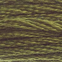 DMC #730 Khaki official colour swatch