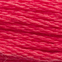 DMC #3801 Tulip Red official colour swatch