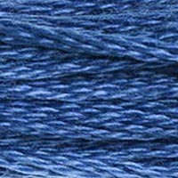 DMC #825 Metallic Gentian Blue official colour swatch
