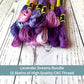Purple Palette 12 pack Set: Lavender to Violet Embroidery Floss for Needlecraft