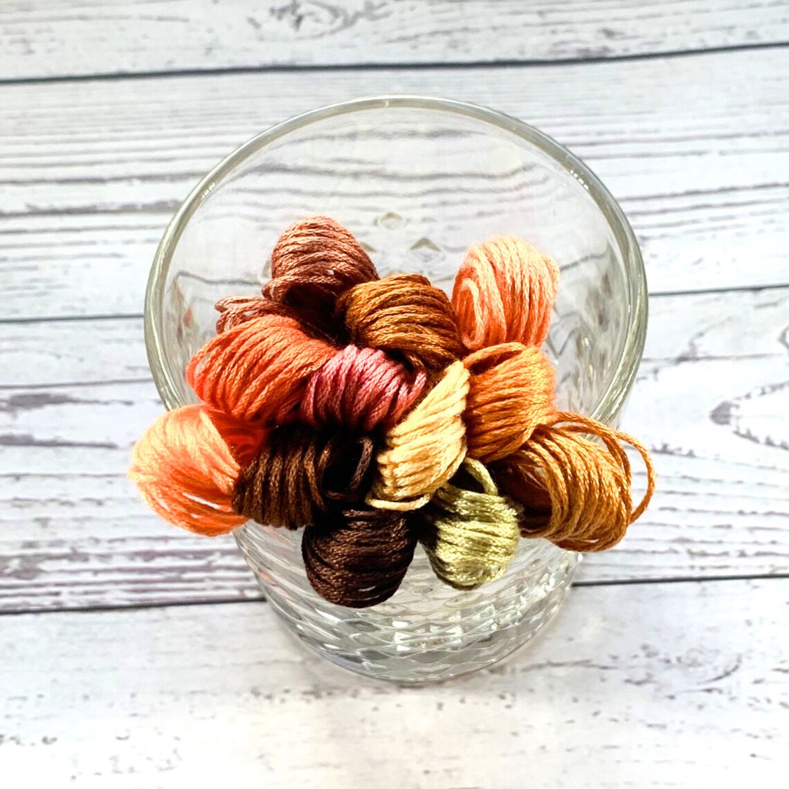 Sands of Time 12 pack Set: Earthy Embroidery Floss for Needlecraft and Cross Stitch