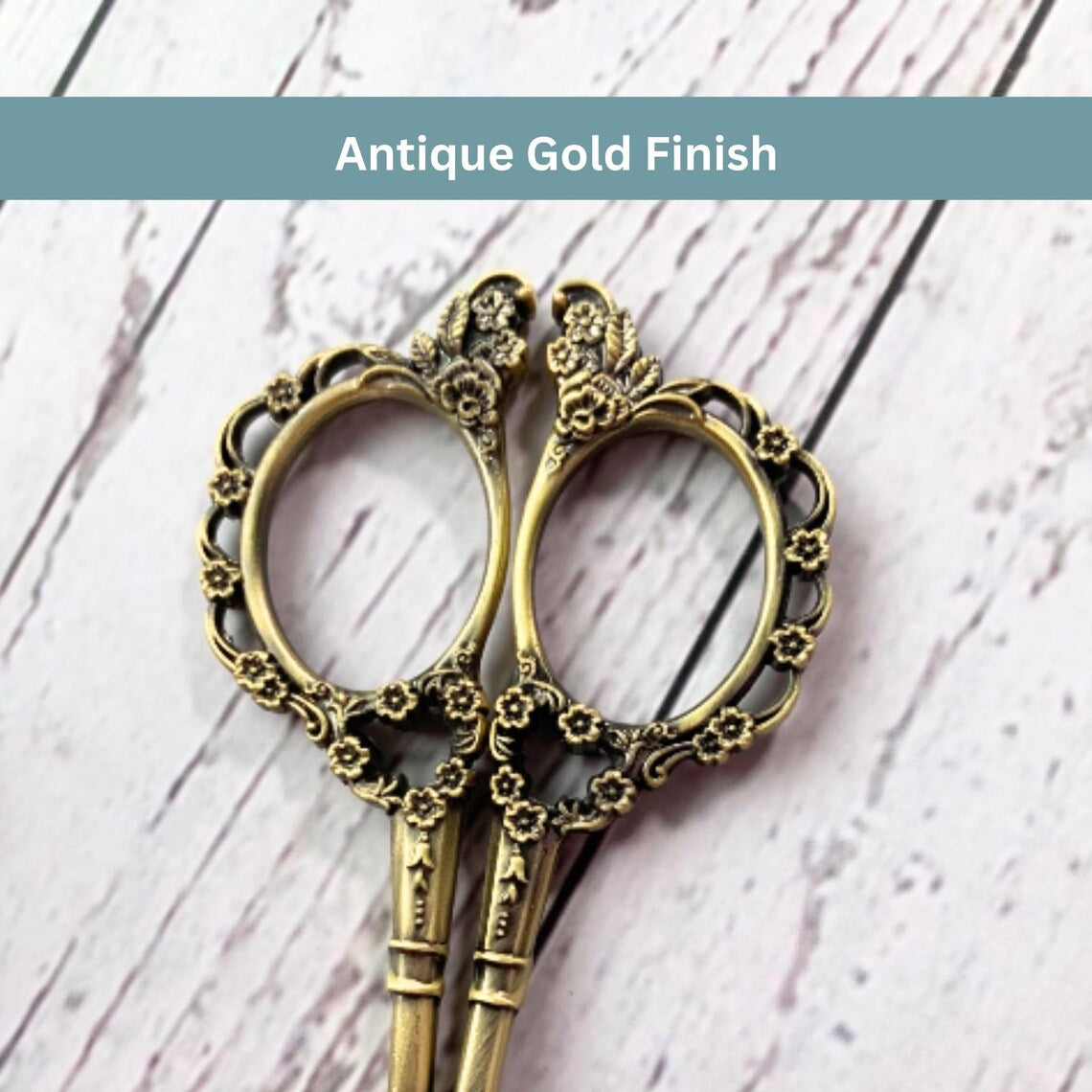 Embroidery Scissors with Floral Design