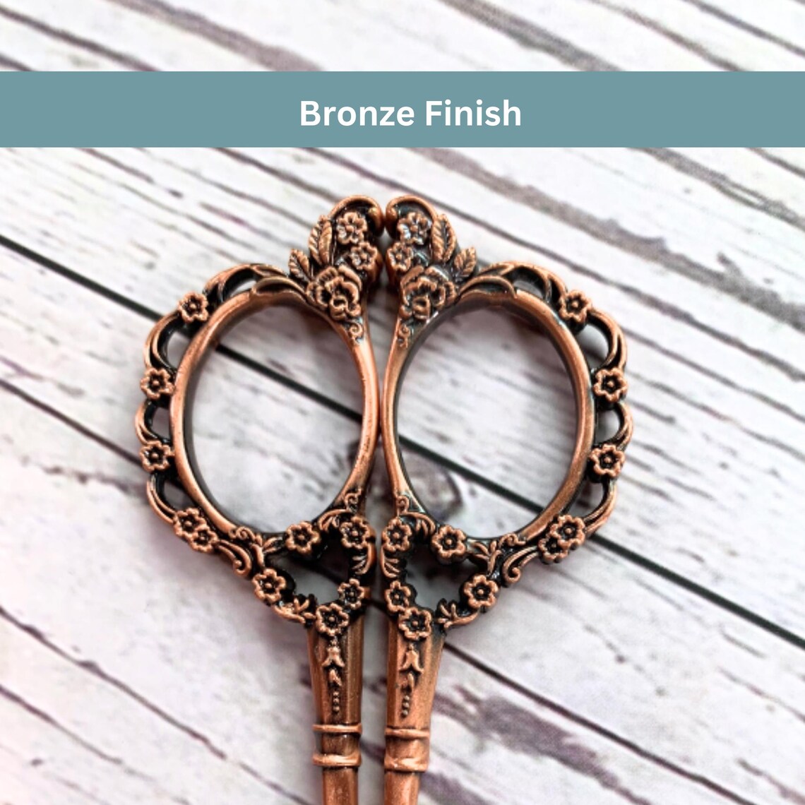 Embroidery Scissors with Floral Design