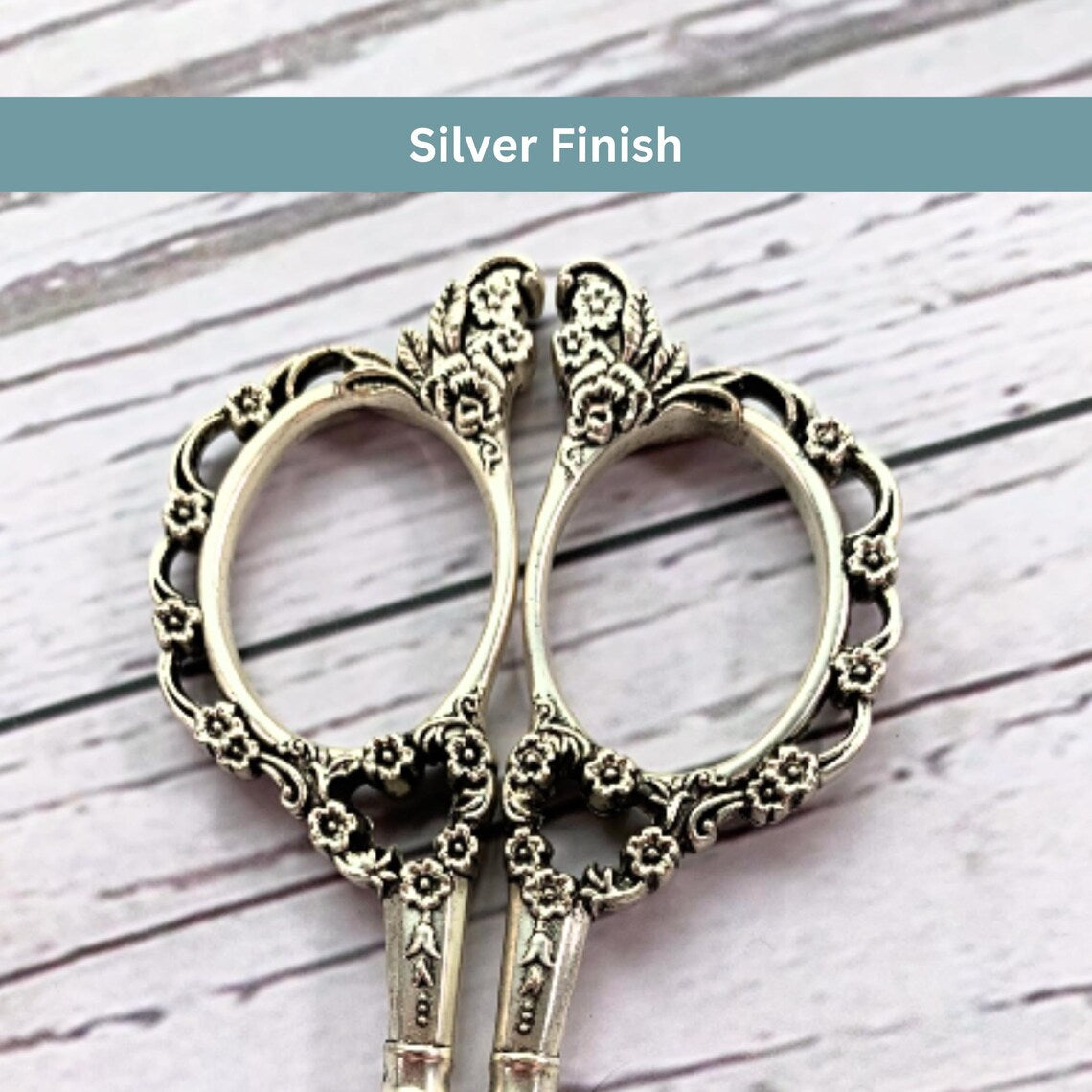 Embroidery Scissors with Floral Design