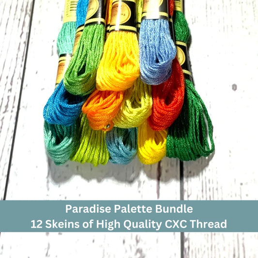Island Breeze 12 pack Set: Tropical Embroidery Floss