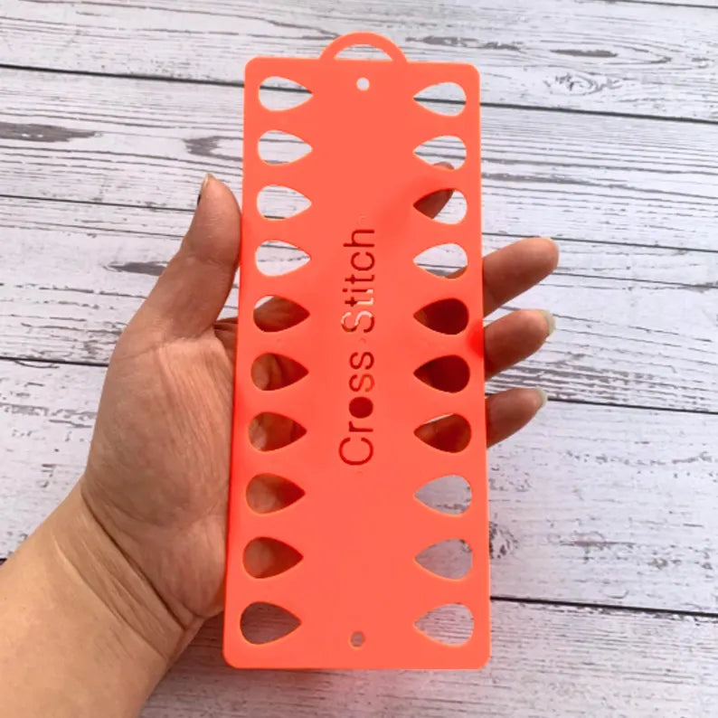 Cross Stitch Thread Organizer – 20 Holes – 7.5 x 3 Inches