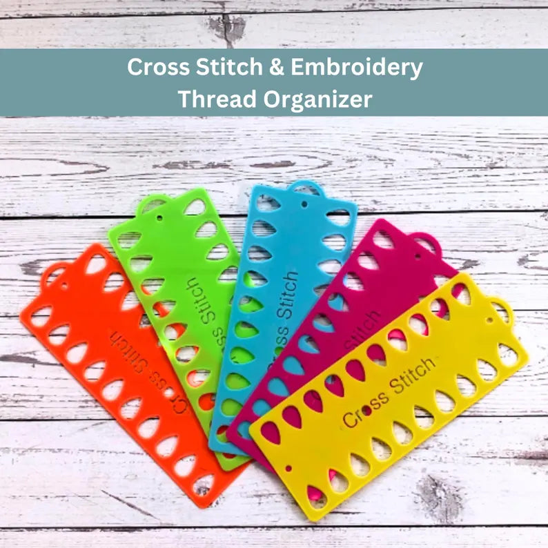 Cross Stitch Thread Organizer – 20 Holes – 7.5 x 3 Inches