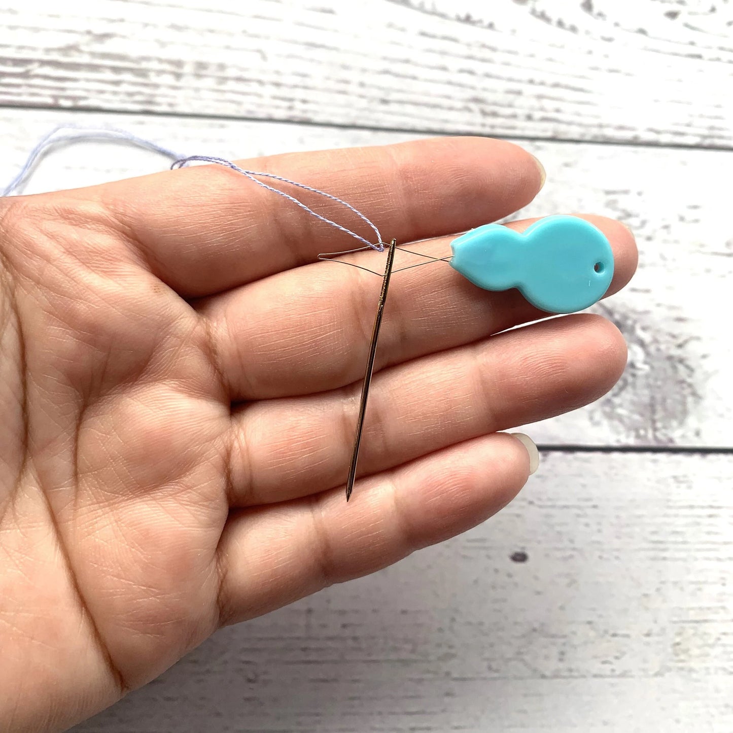 Multi-Strand Needle Threader for Embroidery and Cross Stitch