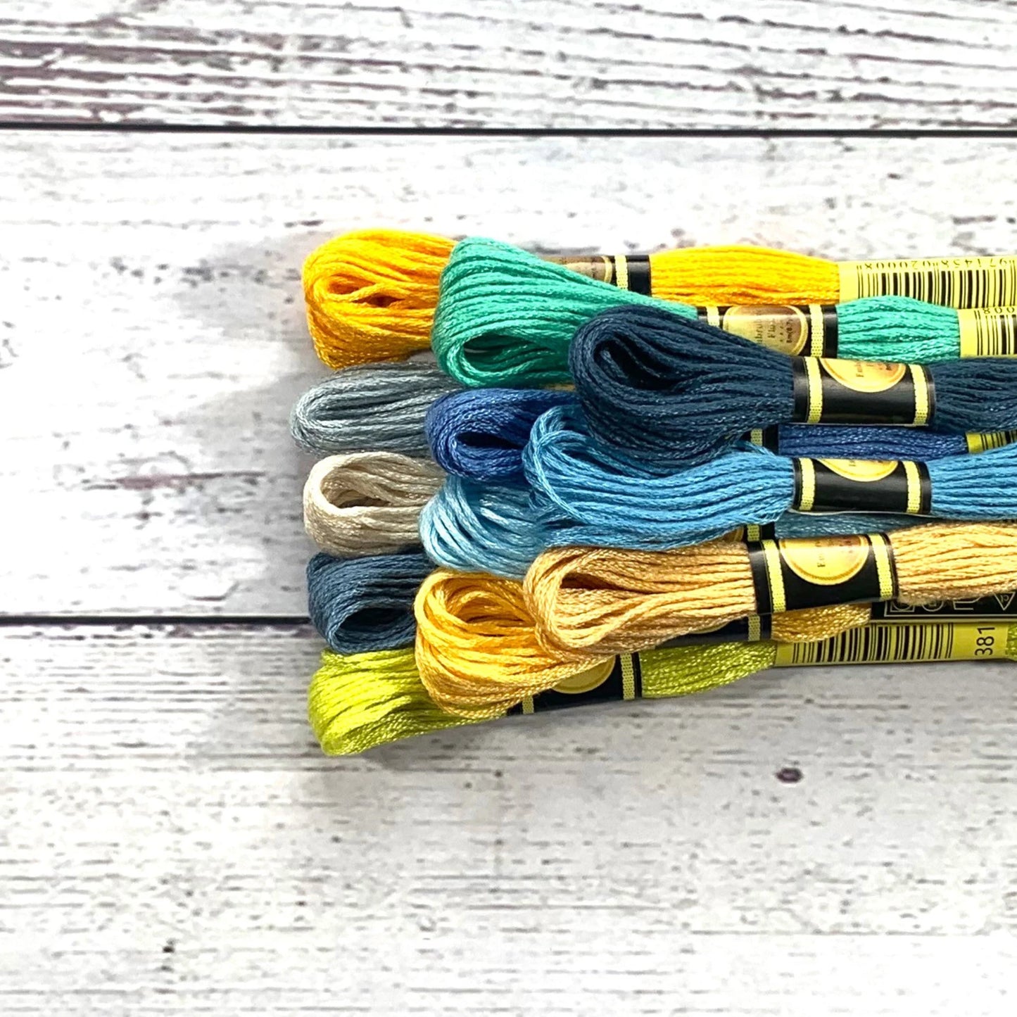 Seaside Serenity 12 pack Floss Set – Sea & Sand Thread Bundle