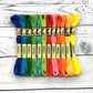 Vibrancy Burst Floss 12 pack Set – Bold & Bright Embroidery Thread Kit