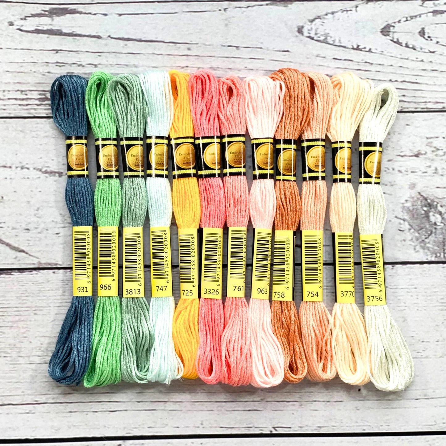 Beach Dawn CXC Floss Bundle – Pastel Coastal Stitching Thread