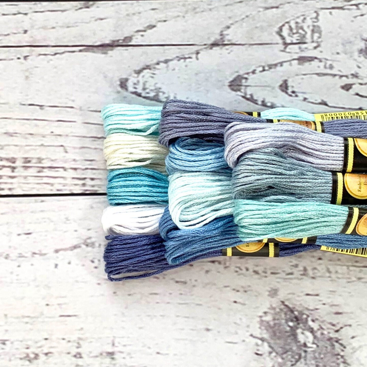 Frosty Elegance Floss Bundle – Cool Winter Stitching Threads