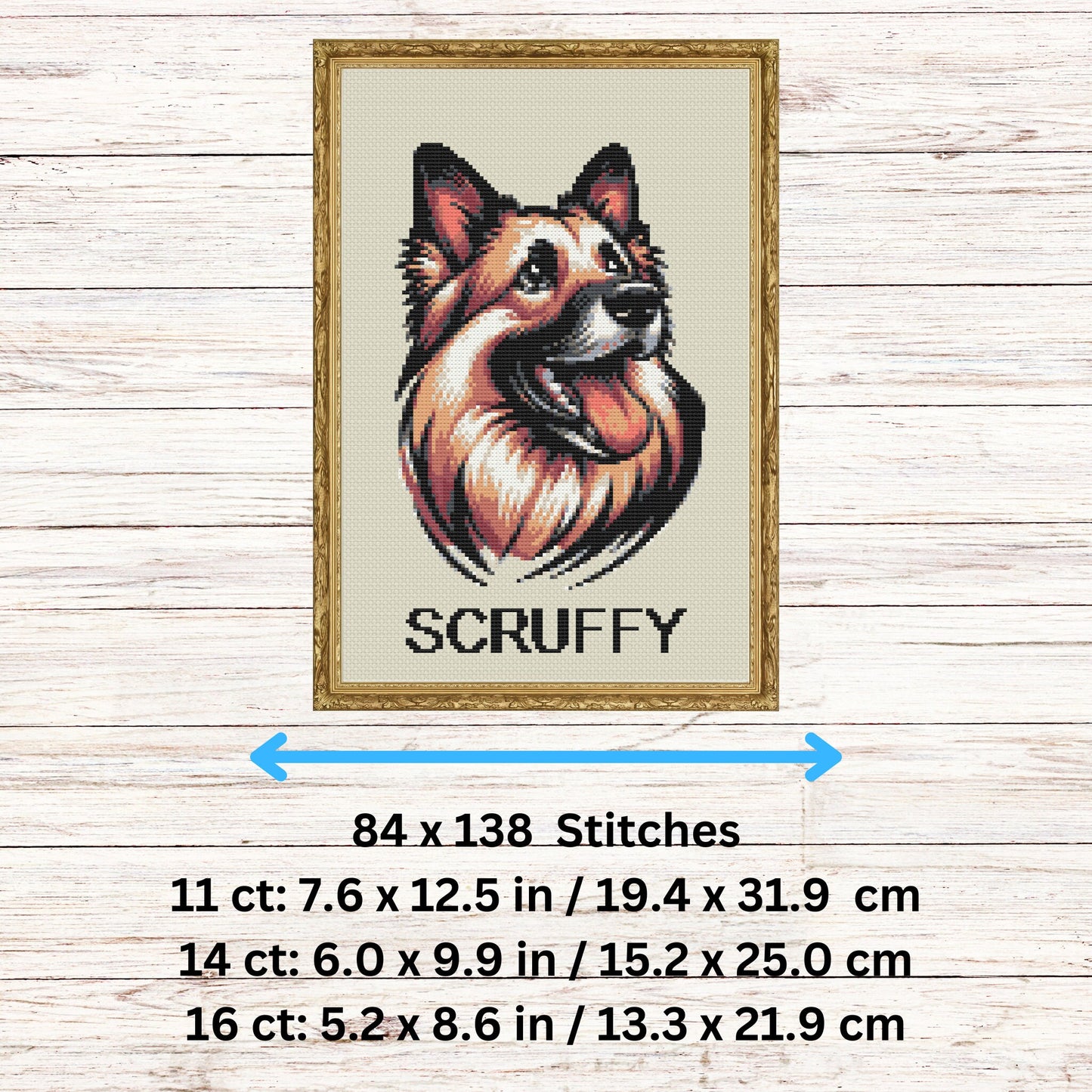 Modèle de berger allemand – Portrait d'animal de compagnie (PDF)