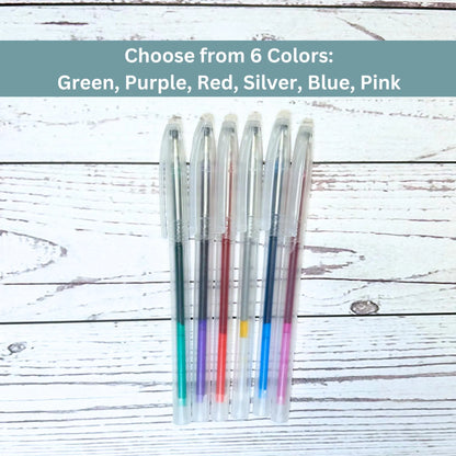 Water-Soluble Fabric Pens - 6 Colors - Cross Stitch Gridding and Temporary Marking