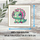 Dinosaur Cross Stitch Kit – Cute Baby Dino Beginner Friendly Stitching Full Kit