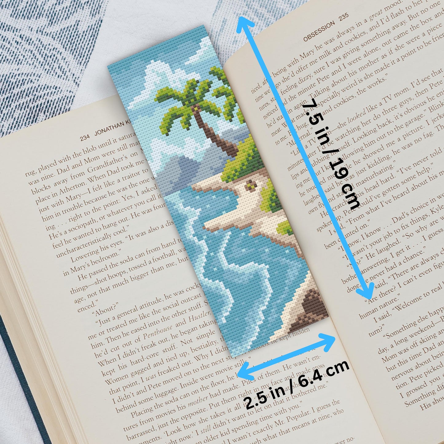 Kit de marque-pages de plage – Marque-pages côtiers à faire soi-même au point de croix